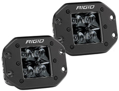 RIGID D-Series PRO Midnight Edition, Spot Optic, Flush Mount, Single