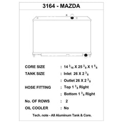 CSF 04-08 Mazda RX-8 Aluminum Radiator