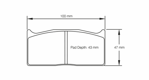 Pagid Racing 1283 RST3 Compound Brake Pads