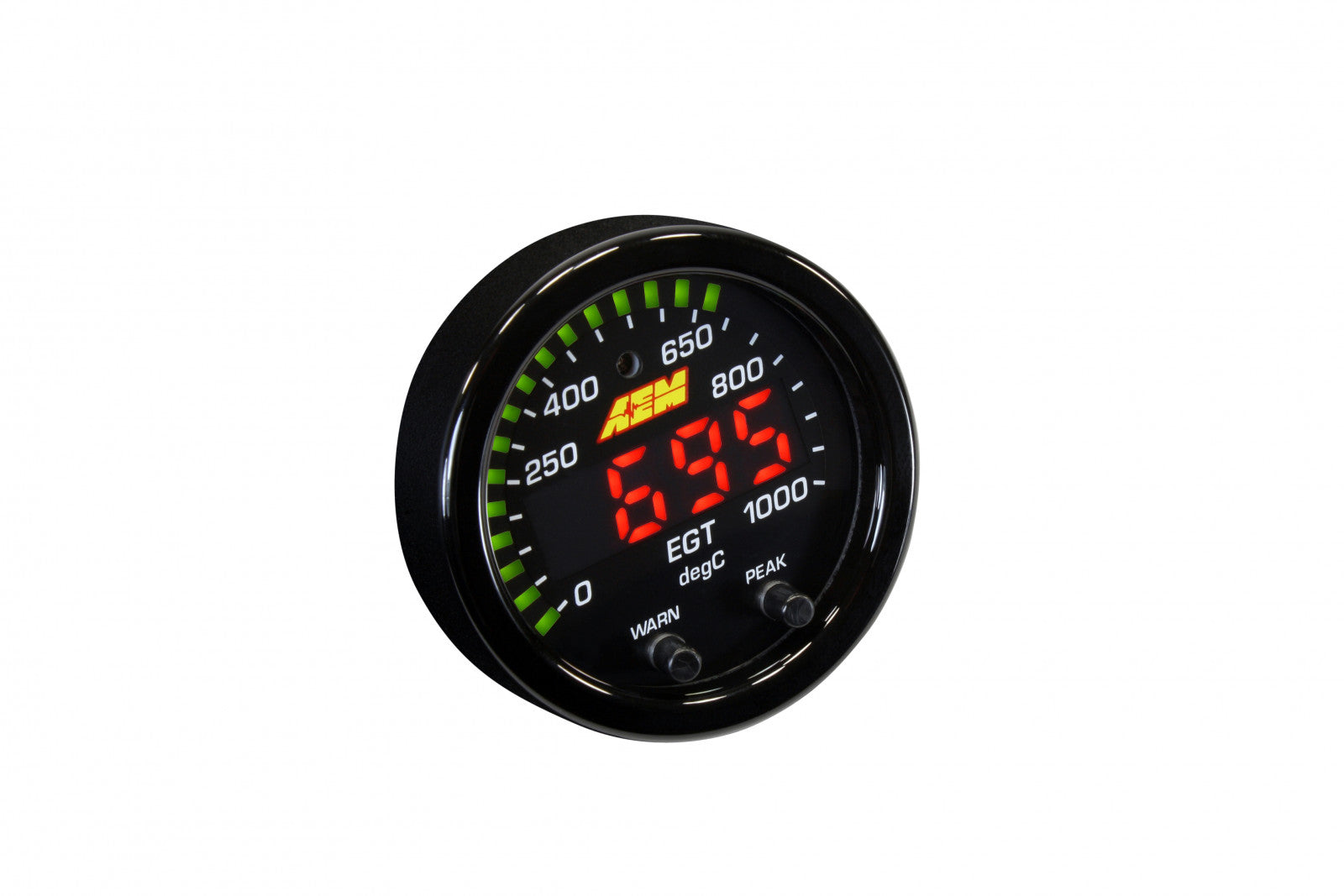 AEM X-Series EGT Gauge 0-1800F / 0-1000C Black Bezel & Black Faceplate