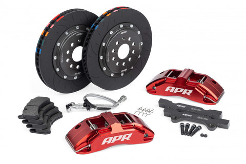 APR Brakes - 350x34mm 2 Piece 6 Piston Kit - Front - Red - MK7 GTI