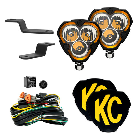 KC HiLiTES FLEX ERA 3 - 2-Light System - Ditch Light Kits - Combo Beam