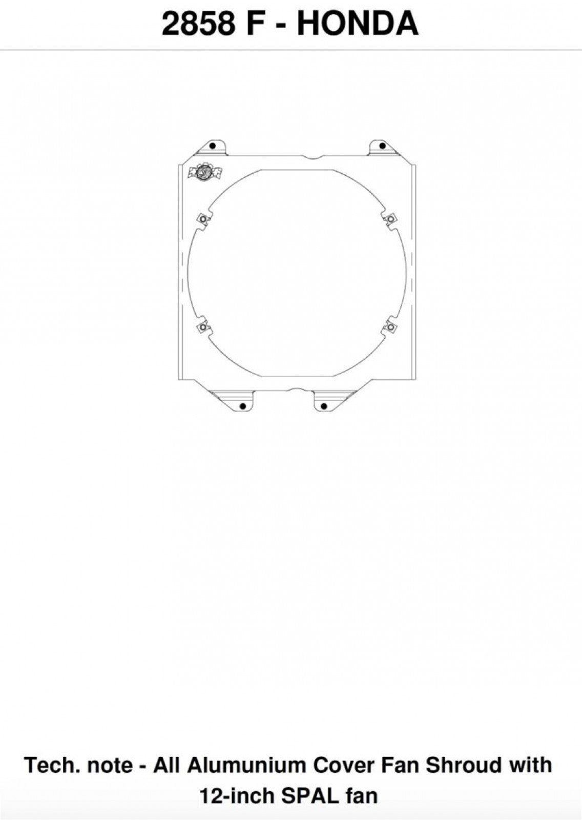 CSF 92-00 Civic All-Aluminum Fan Shroud w/ 12-inch SPAL fan