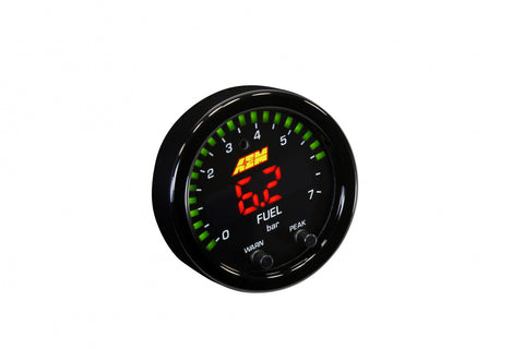 AEM X-Series Pressure Gauge 0~100psi / 0~7bar  Black Bezel & Black Oil Faceplate