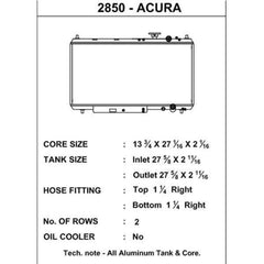 CSF 94-01 Acura Integra Aluminum Radiator