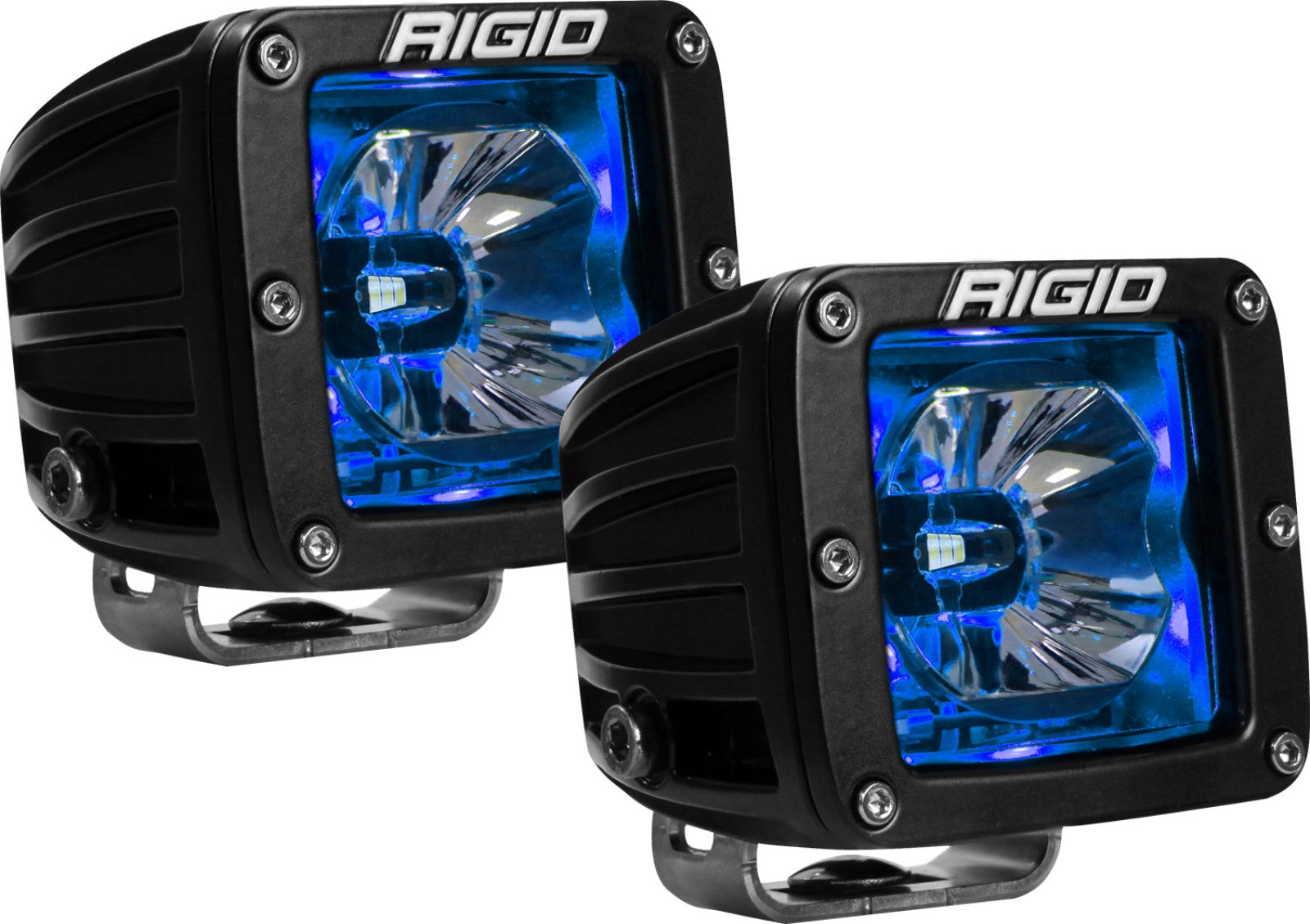 RIGID Industries 20201 RIGID Radiance Pod With Blue Backlight, Surface Mount, Black Housing, Pair