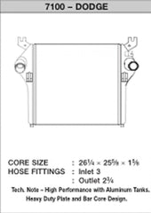 CSF IC - 10-12 Dodge Ram 6.7L Turbo Diesel Charge Air Cooler