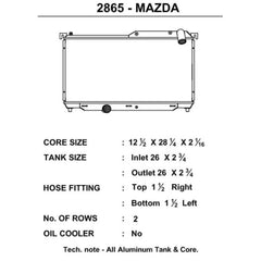 CSF 92-97 Mazda RX-7 Aluminum Radiator